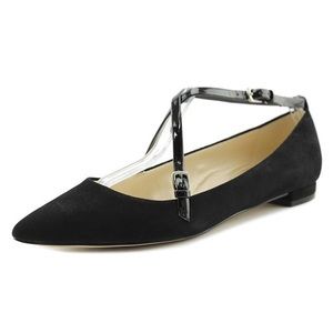 Nine West Anastagia Black Suede Flats